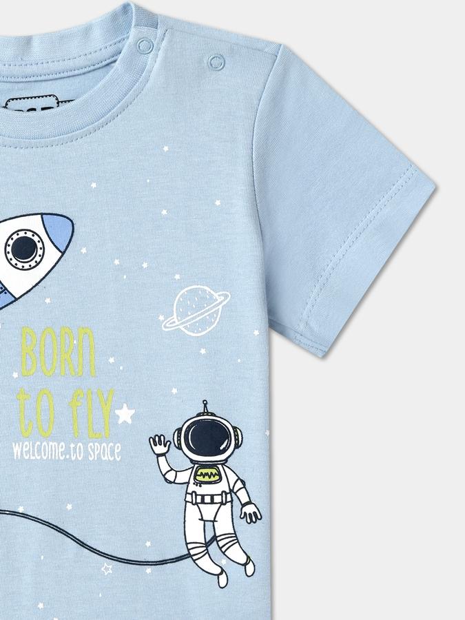 Baby Boys Printed Pure Cotton Regular T Shirt image number 2