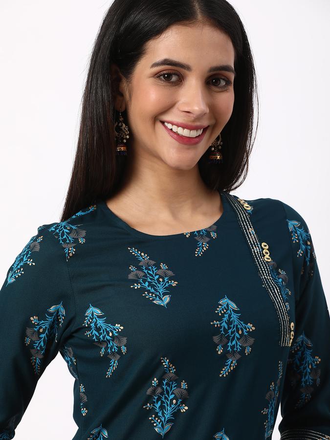 R&B Women Blue Kurtas image number 0