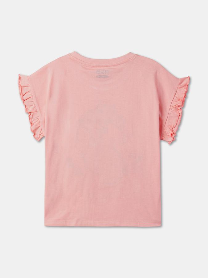 Girls Embellished Top with Short Sleeves image number 1