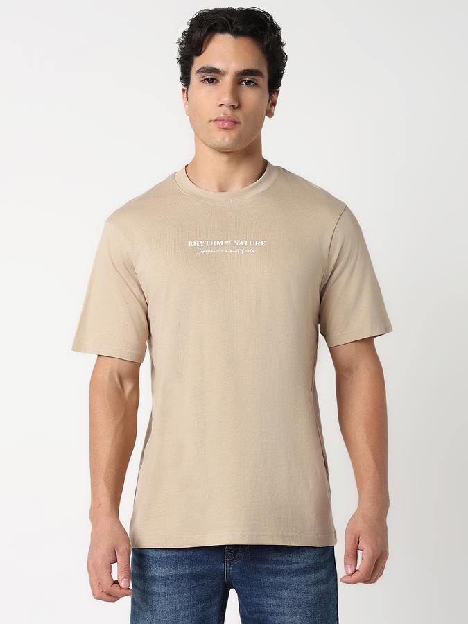 Solid Men Round Neck T-Shirt image number 0