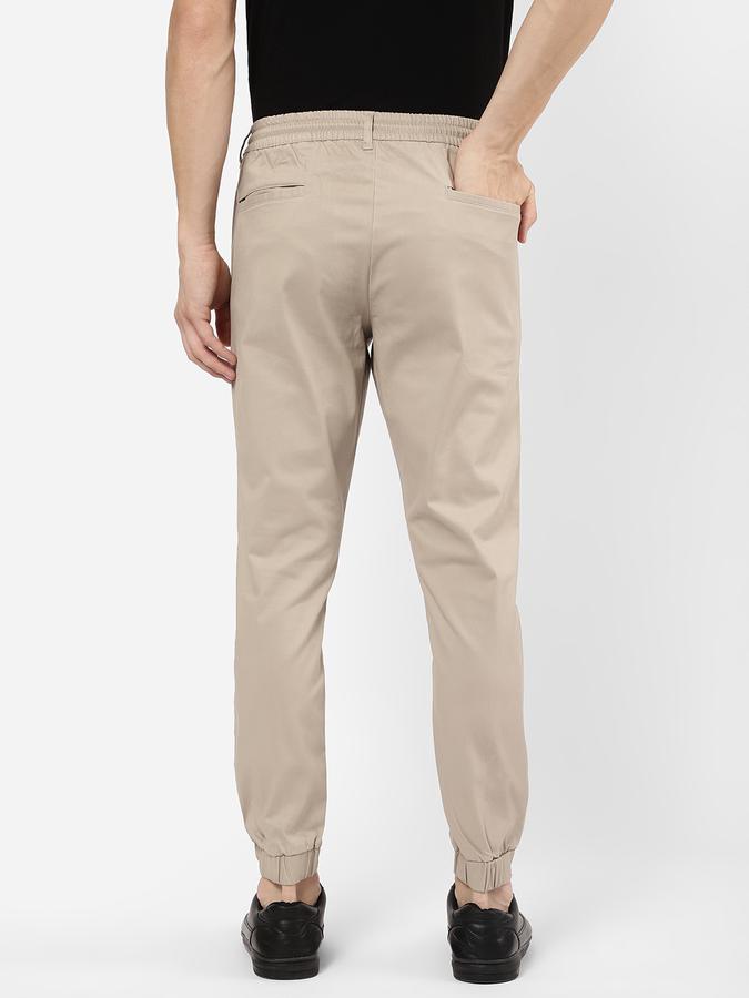 R&B Men Beige Casual Trousers image number 2