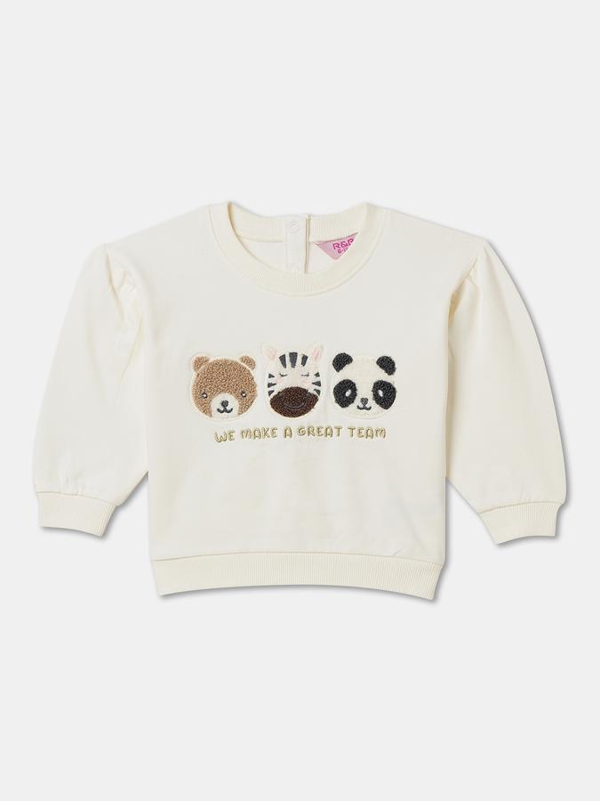 Baby Girls Casual T-shirt Track Pants image number 2