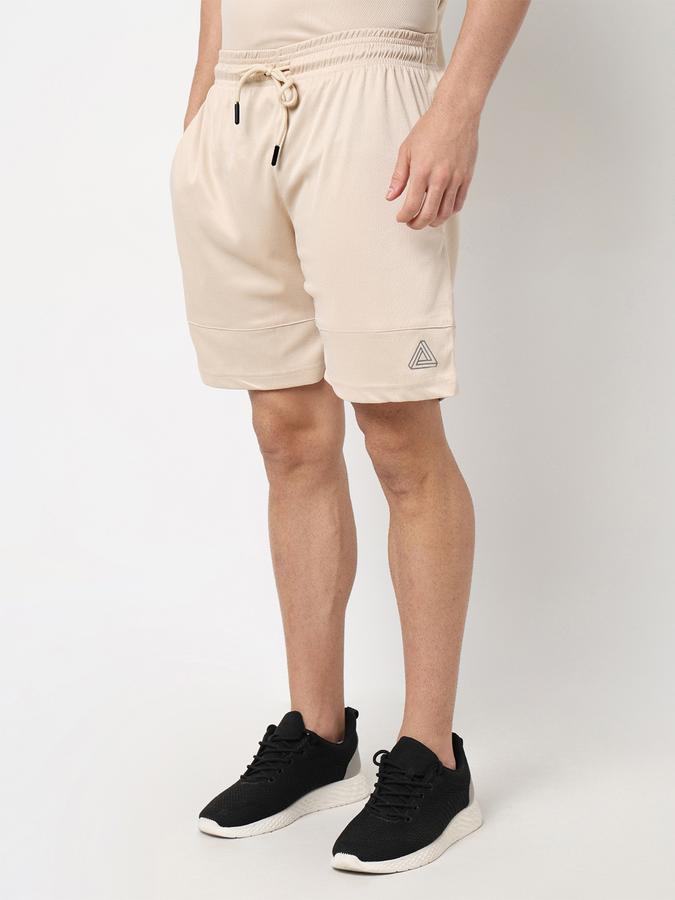 Boys Polyester Regular Fit Drawstring Waist Clean Hem Shorts
