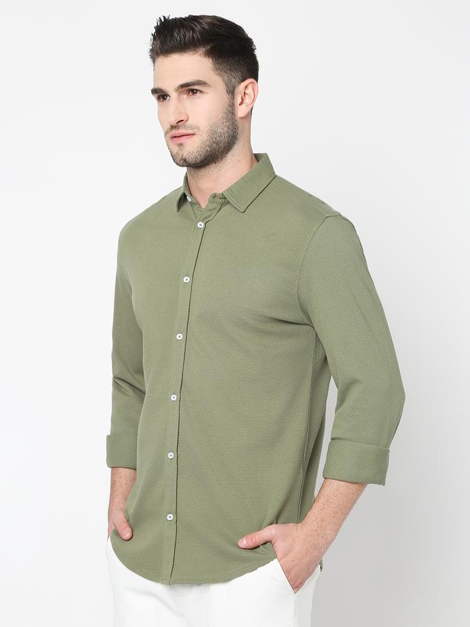 Men Regular Fit Shirt with Button Closure image number 1