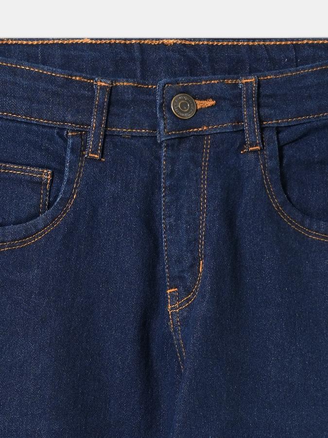 Boys Polycotton Relaxed Fit Mid Rise Clean Hem Jeans