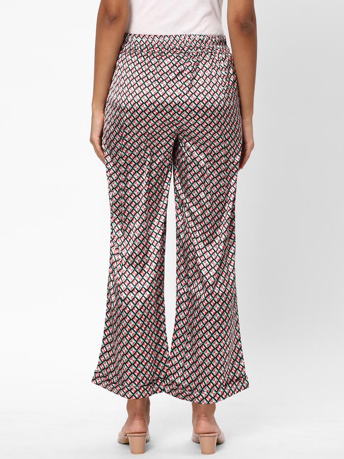 R&B Women's Printed Satin Pants image number 2