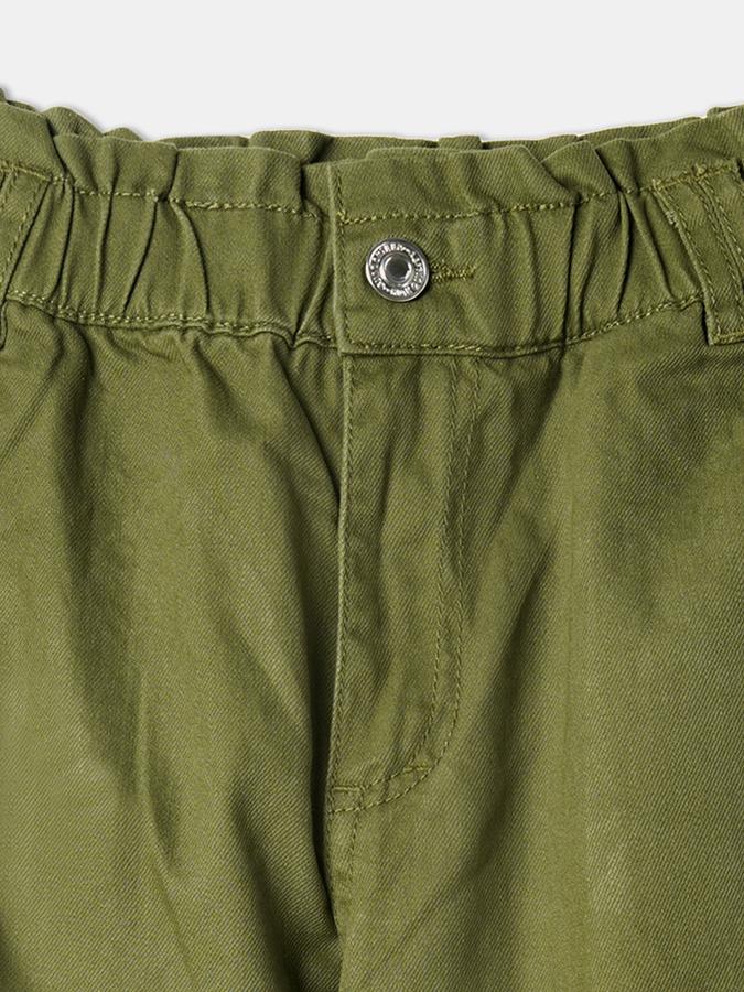 Girls Straight Fit Pleated Pants image number 3