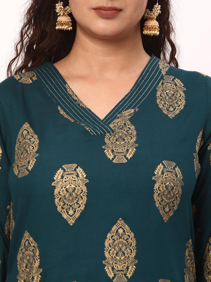 R&B Women Blue Kurtas image number 3