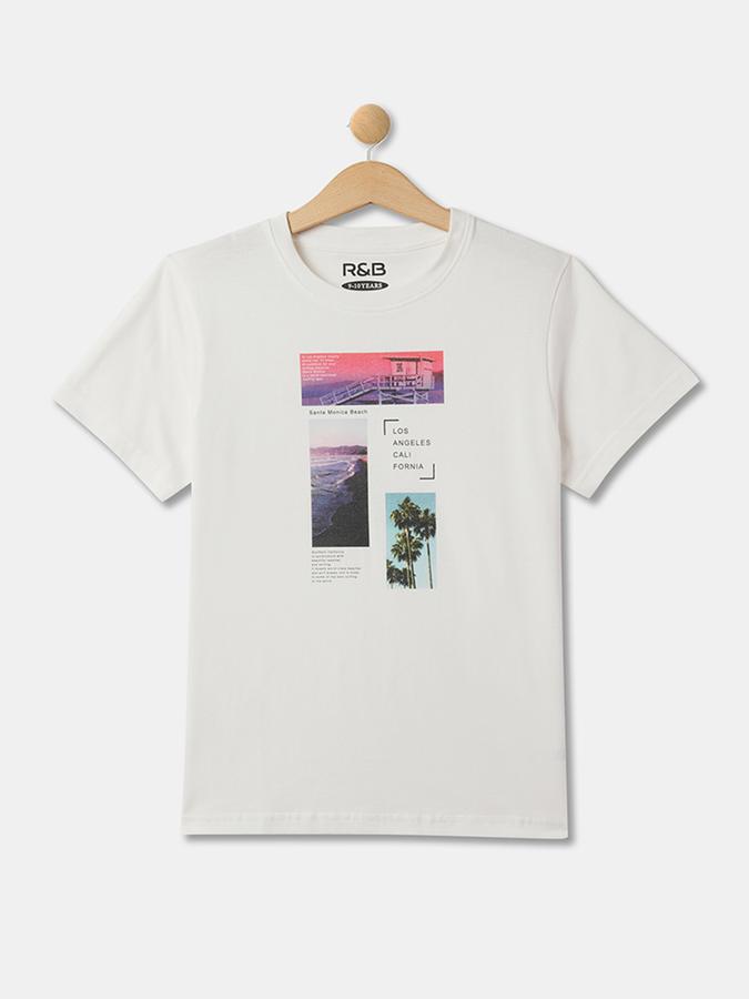 Boys Relaxed Fit Round-Neck T-Shirt image number 0