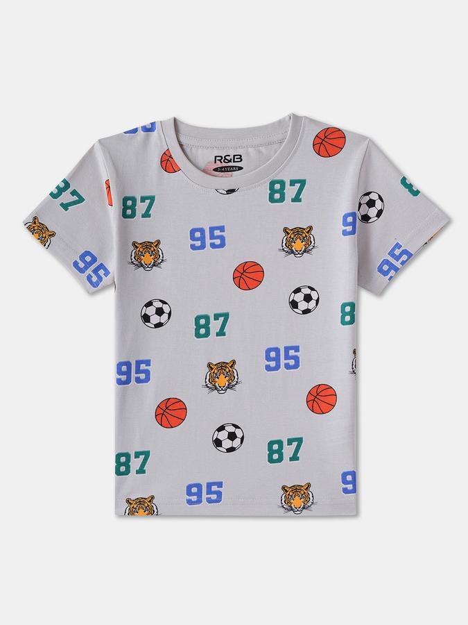 Boys Regular Fit Short Sleeve Crew Neck T-Shirt