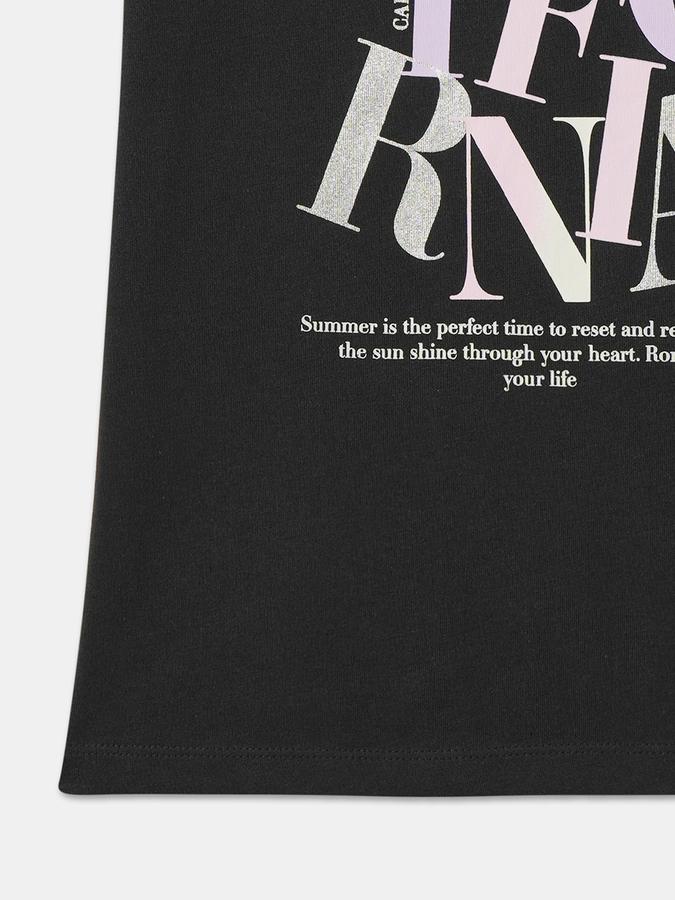 Girls Graphic Print Pure Cotton Regular T Shirt image number 3