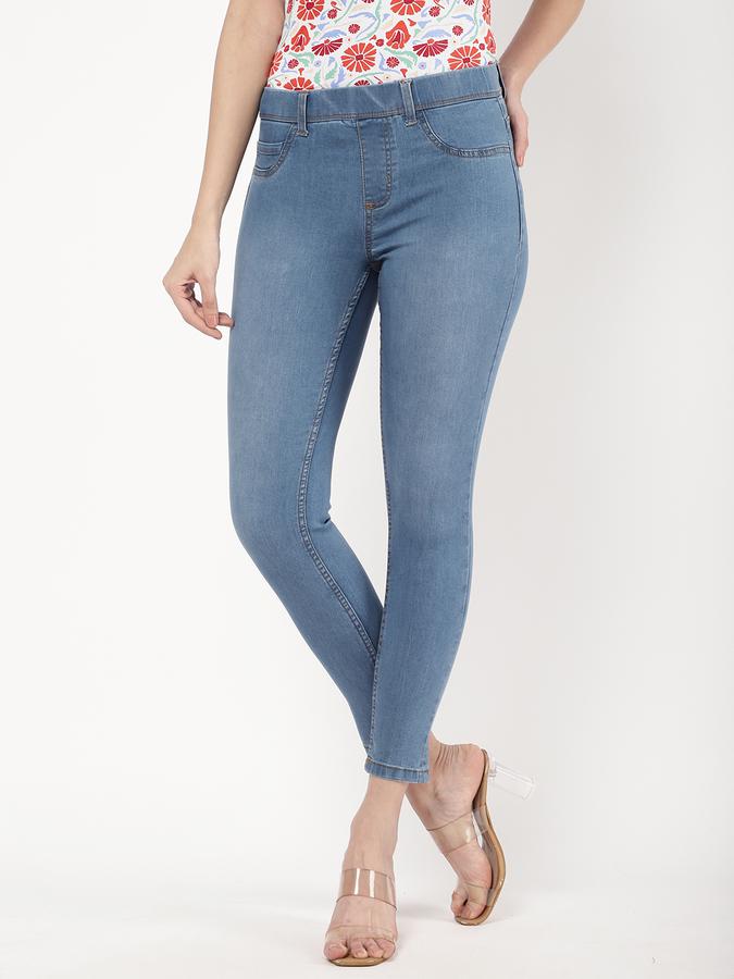 R&B Women Blue Jeggings