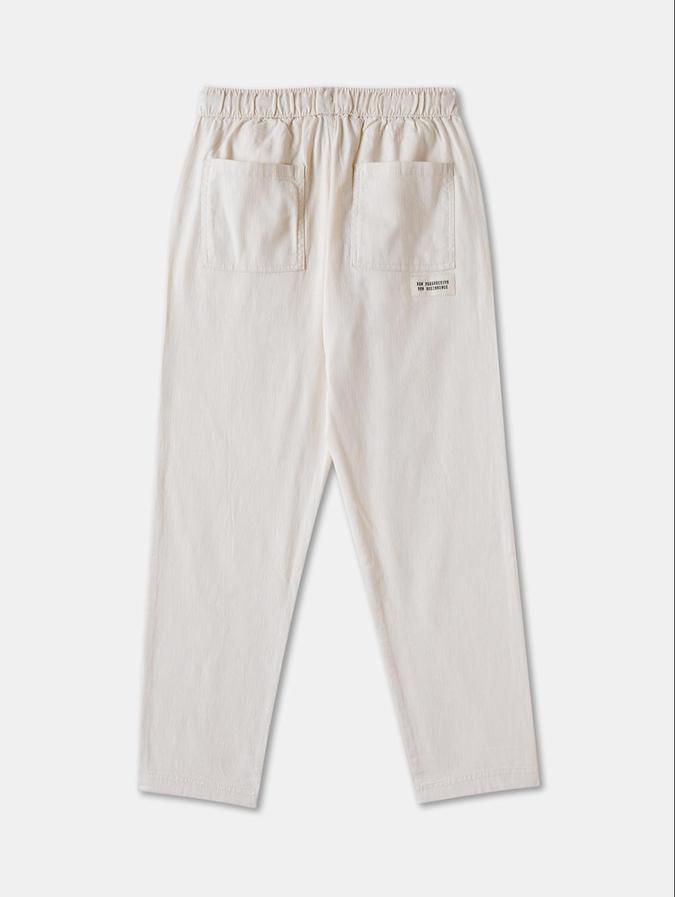 R&B Boys Beige Regular Fit Solid Pant
