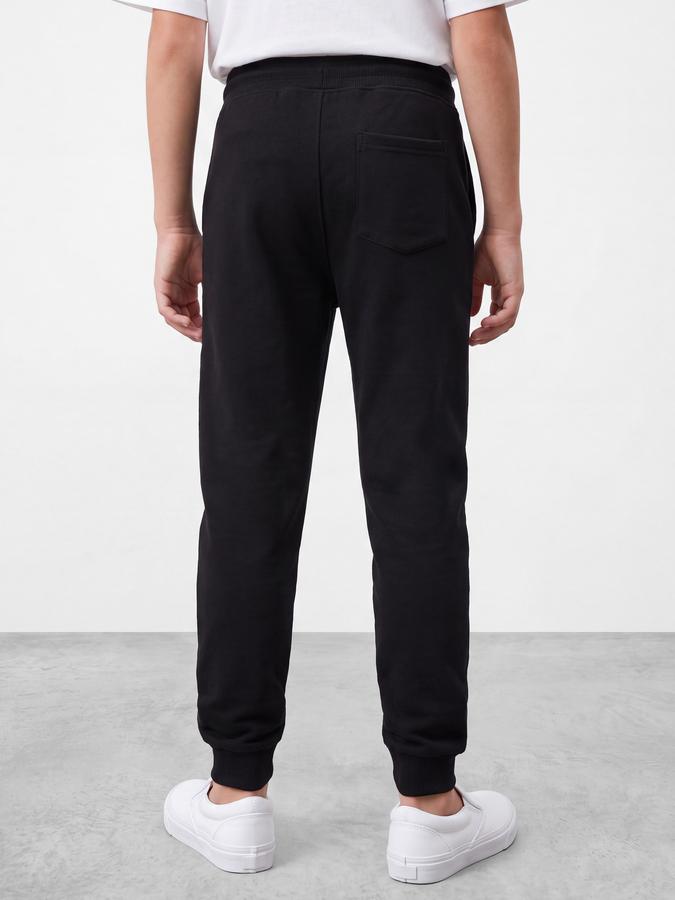 R&B Boys Black Graphic Print Elasticated waist Jogger Pant 