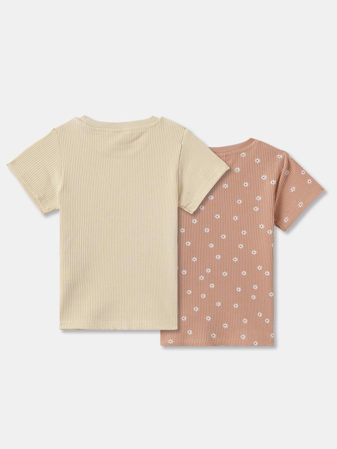 Girls Graphic Print Pure Cotton Regular T Shirt image number 1