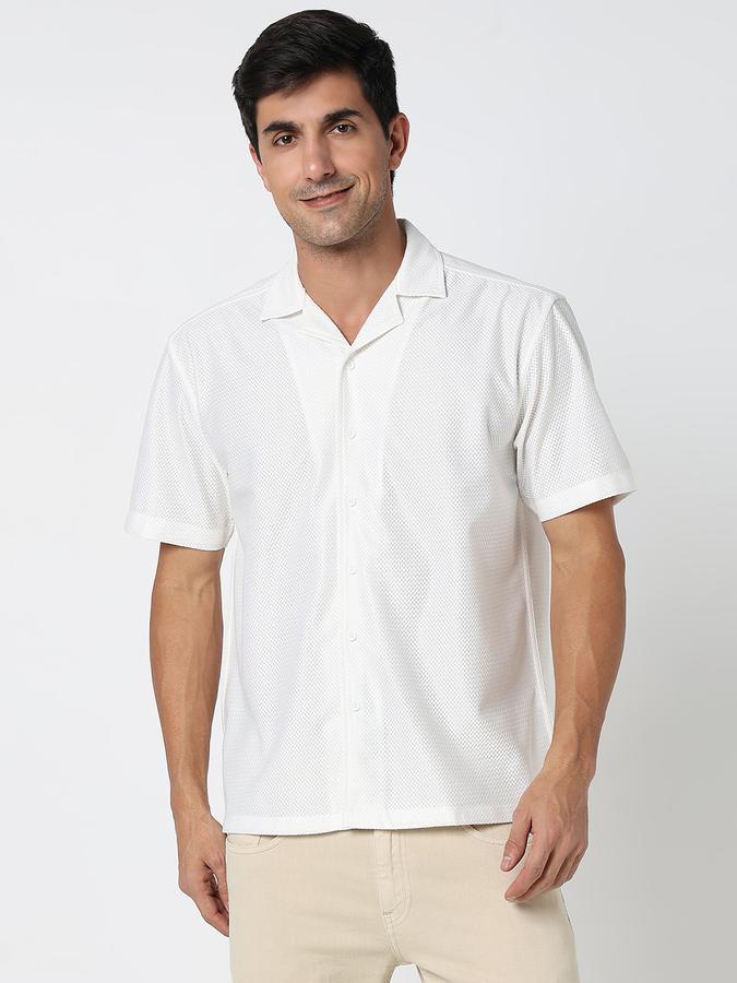 Men Self Design Casual Shirt data-index=