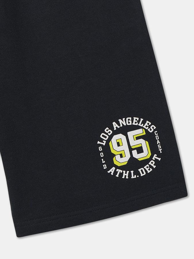 Boys Cotton Relaxed Fit Drawstring Waist Clean Hem Shorts