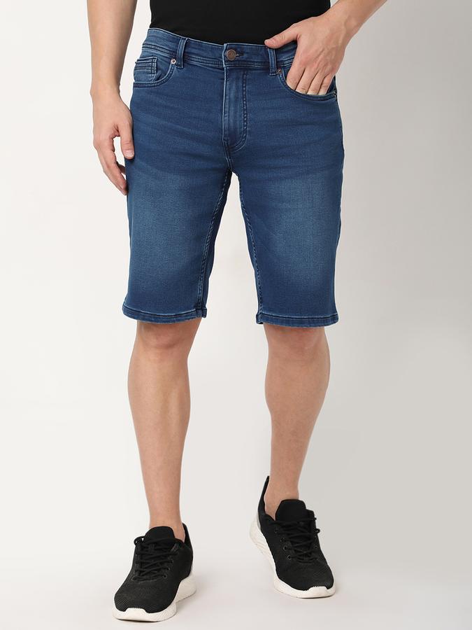 Men Regular Fit Denim Shorts image number 0