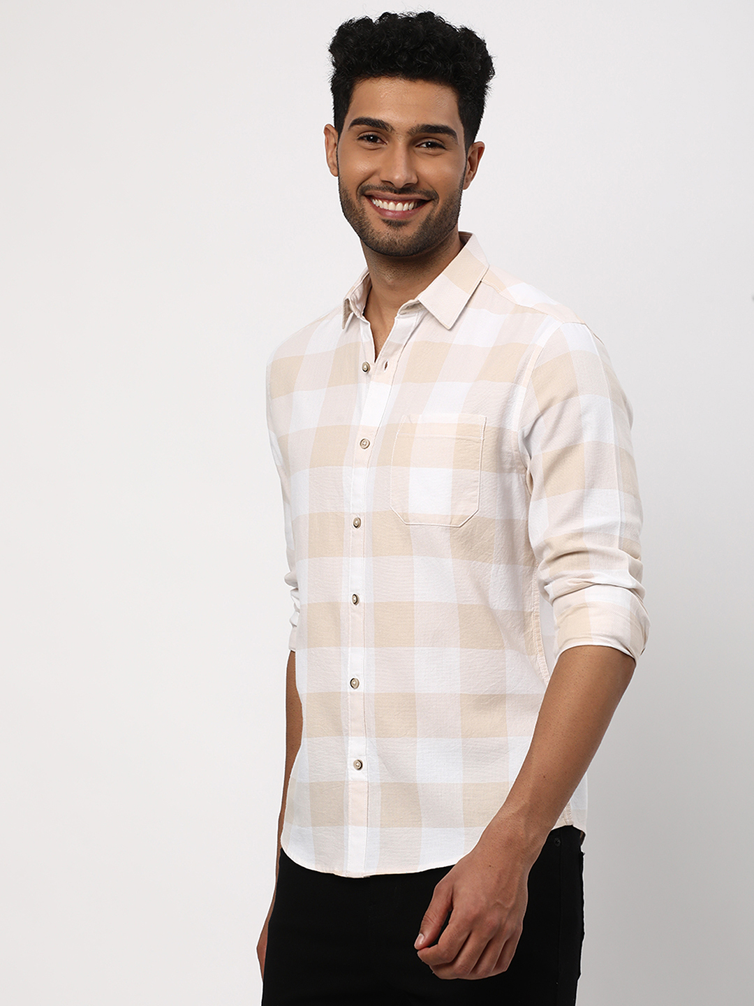 Checked Slim Fit Shirt image number 5