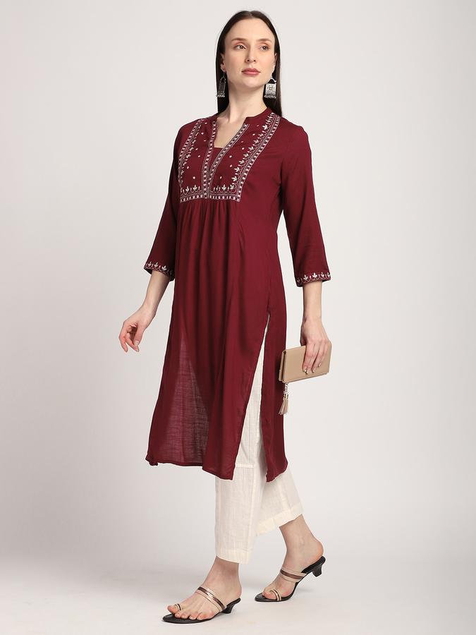 Women Cotton Regular Fit Mid Rise Solid Trousers