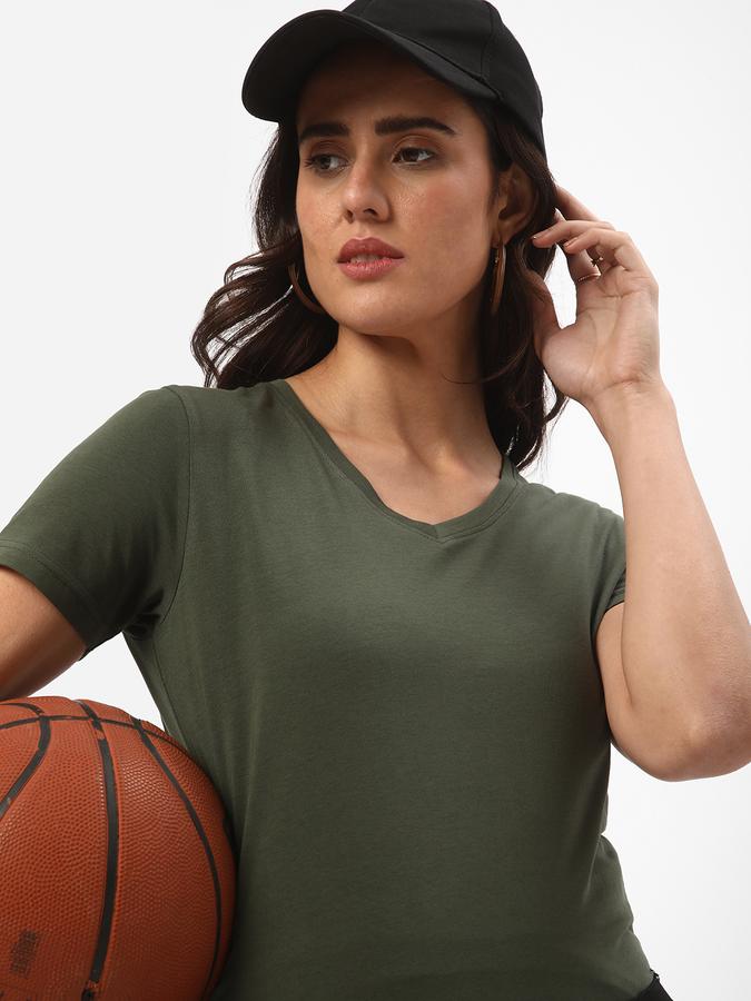 R&B Womens Olive Tshirt