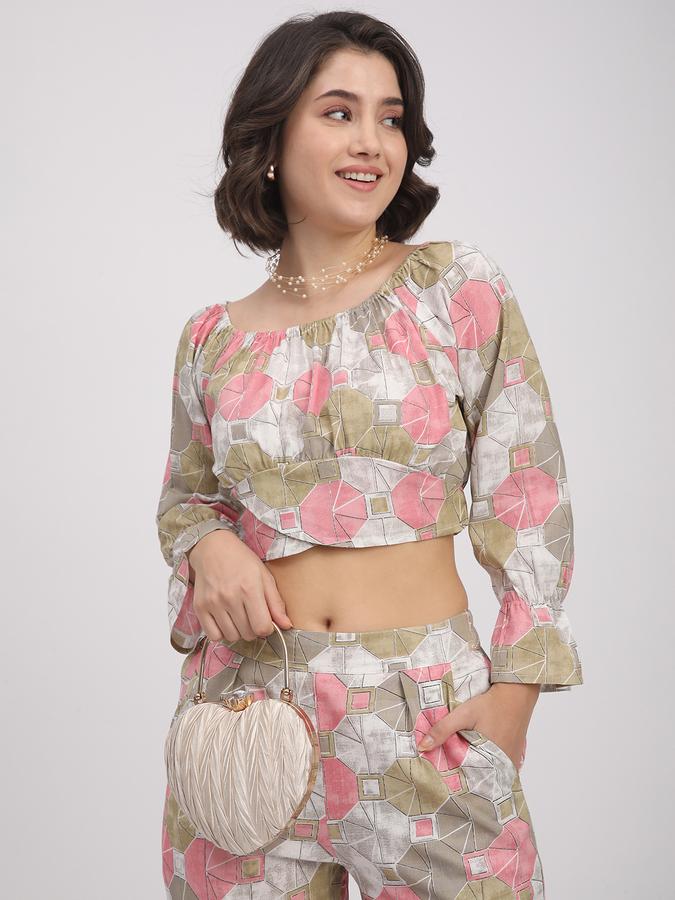 Women Rayon Printed Top And Palazzo Set