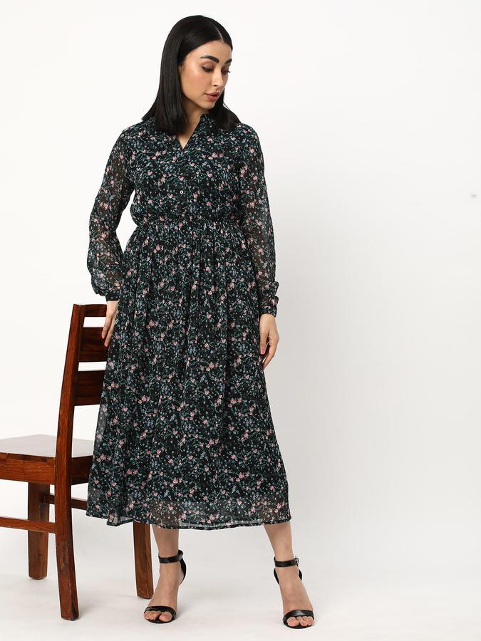 Women Printed A-line Dress image number 1