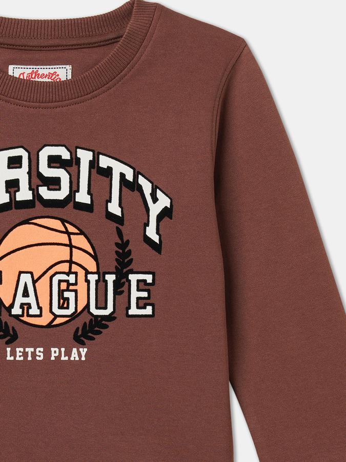 Boys Relaxed Fit Full Sleeve Crew Neck SweaT-Shirt