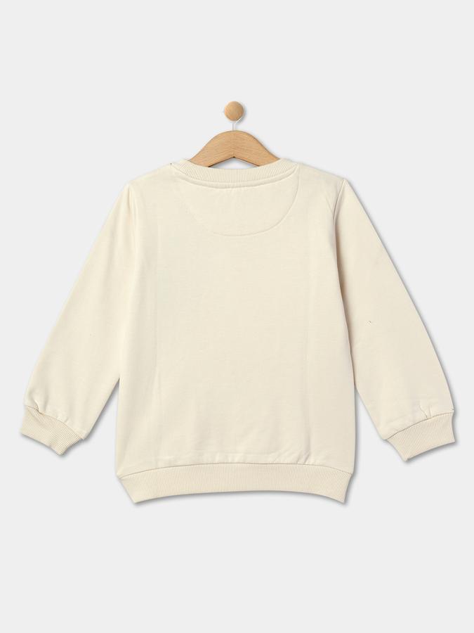 Girls Graphic Print Round-Neck Sweatshirt image number 1