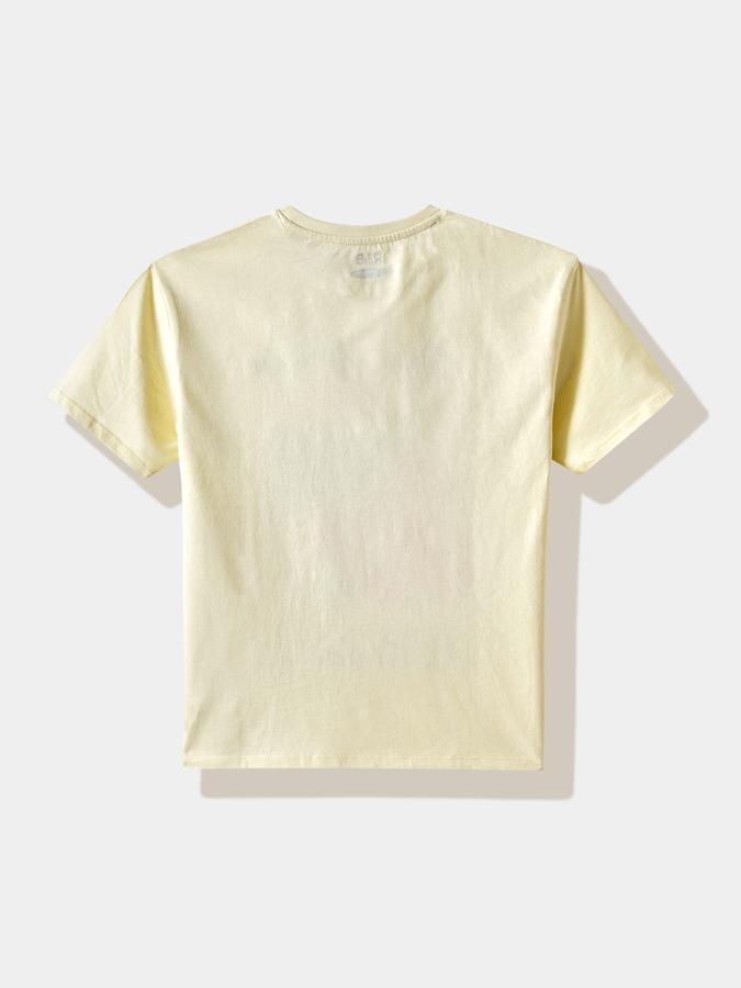 Girls Cotton Regular Fit Crew Neck Graphic T-shirt