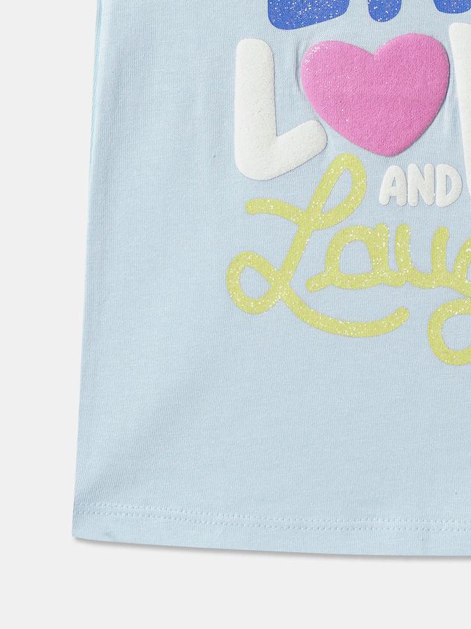 Baby Girls Graphic Print Pure Cotton Regular T Shirt image number 3