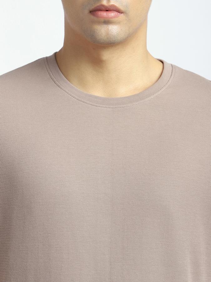 Men Cotton Regular Fit Crew Neck Solid T-shirt
