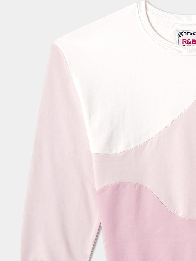 Full Sleeve Self Design Girls Sweatshirt image number 2