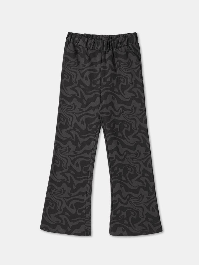 R&B Girls' Black Printed Co-ord Set