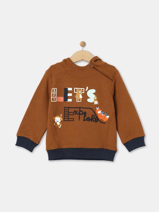 R&B Boys Brown Sweatshirts & Hoodies