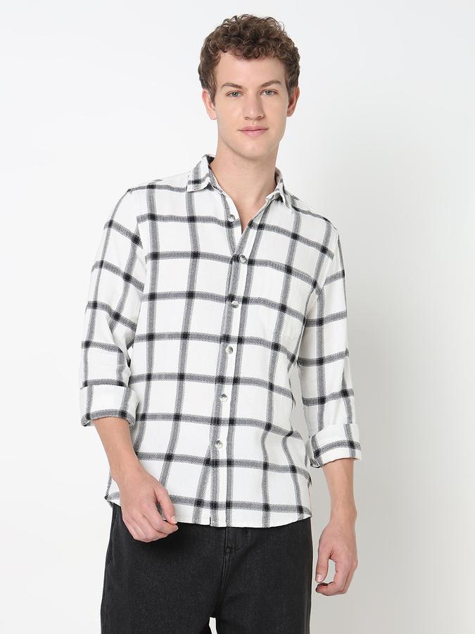 R&B MENS CASUAL Long Sleeve SHIRT-REGULAR FIT image number 1