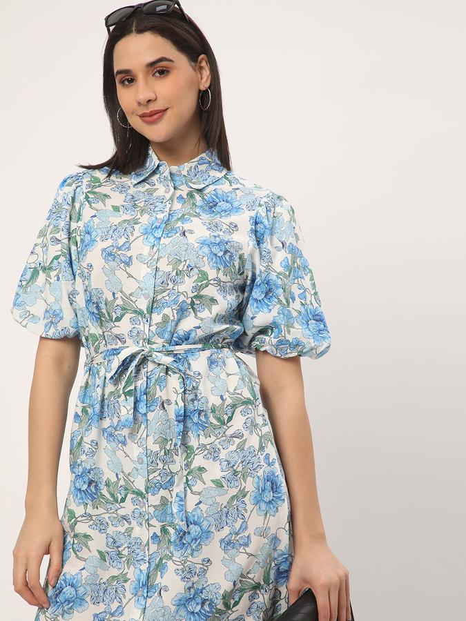 Women Floral Print A-Line Dress image number 0