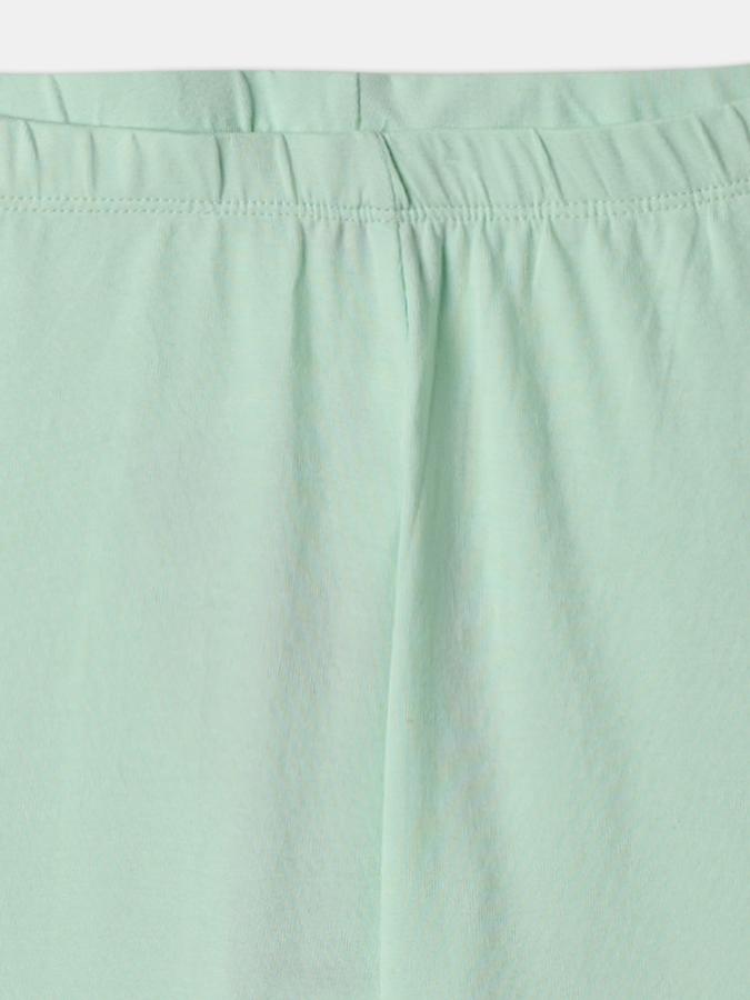 Girls Blend Solid Fitted Full Length Elastic Waist Legging