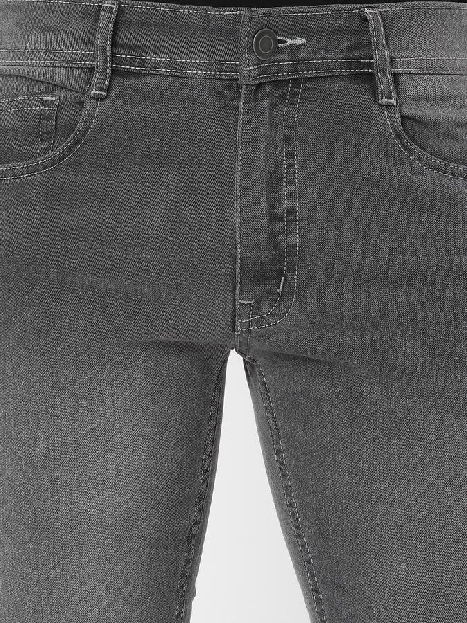 Men Cotton Skinny Fit Mid Rise Clean Look Jeans