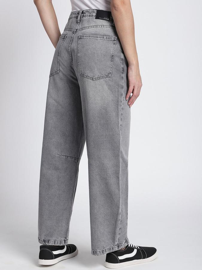R&B Women Grey Regular Fit Mid-Rise Jeans