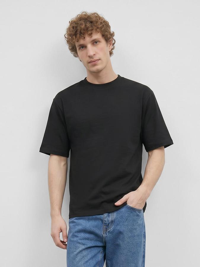 R&B Black Men Solid Short Sleeves Tshirt