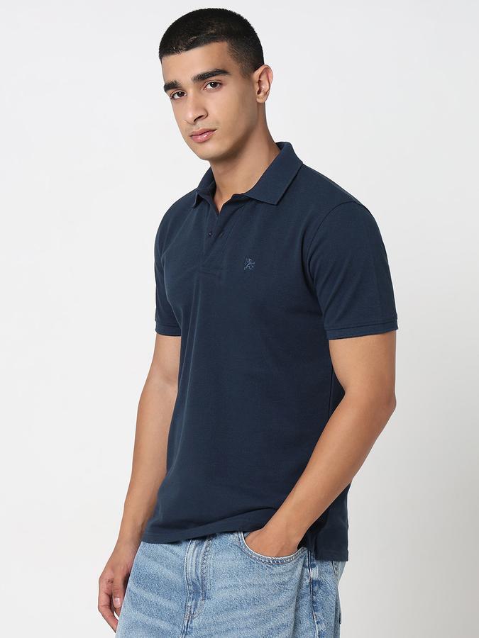 MENS Short Sleeves SOLID POLO WITH DTM EMBROIDERY- DRY FIT image number 2