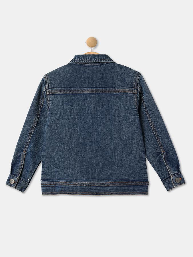 Boys Washed Full-Sleeve Jacket image number 1