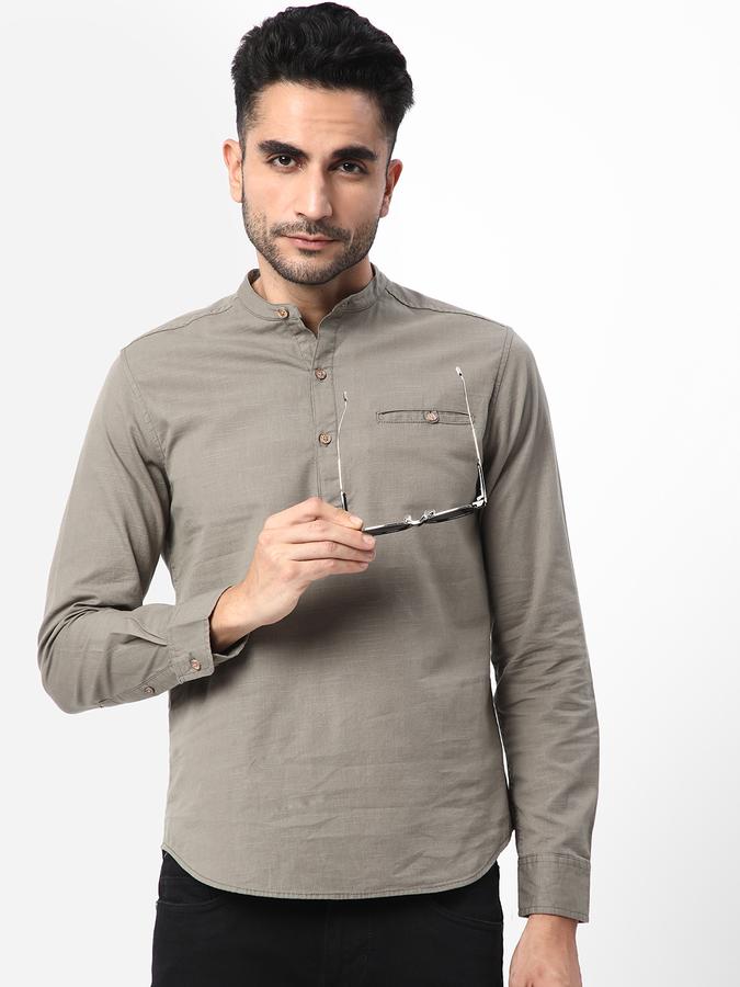 R&B Men Grey Casual Shirts image number 0