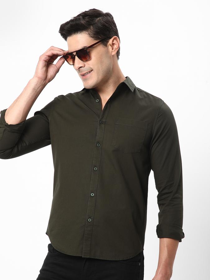 R&B Men's Solid Shirt With Single Pocket image number 0