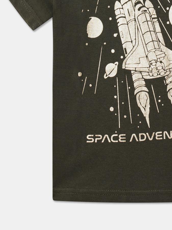 Boys Relaxed Fit Round-Neck T-Shirt image number 3