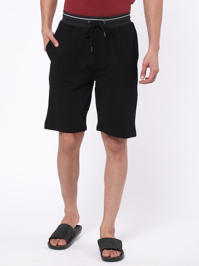 R&B Men Black Shorts image number 0