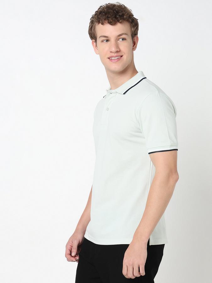Contrast Tipping Polo T-Shirt with Short Sleeves image number 1