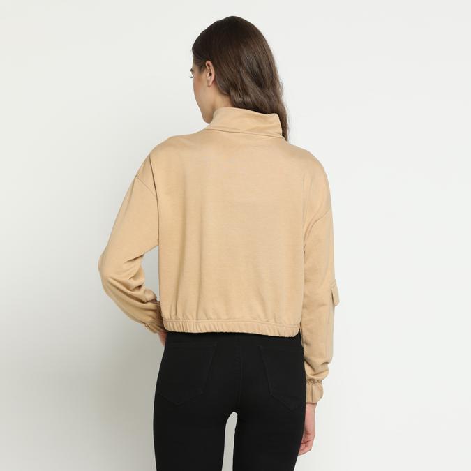 R&B Mock Collar Sand Sweatshirt image number 1