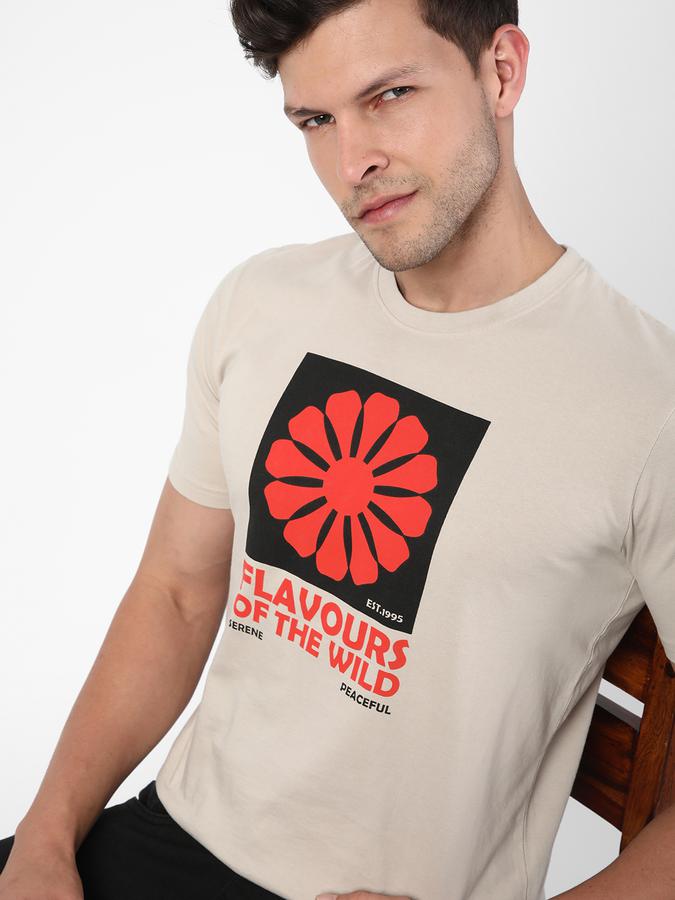 R&B Men Beige T-Shirt image number 0